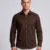 BROWN RD350 REGULAR FIT PLAIN SHIRT