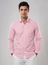 PINK RD350 REGULAR FIT PLAIN SHIRT