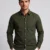 OLIVE GREEN RD350 REGULAR FIT PLAIN SHIRT