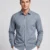 LIGHT GREY REDBROS REGULAR FIT PLAIN SHIRT