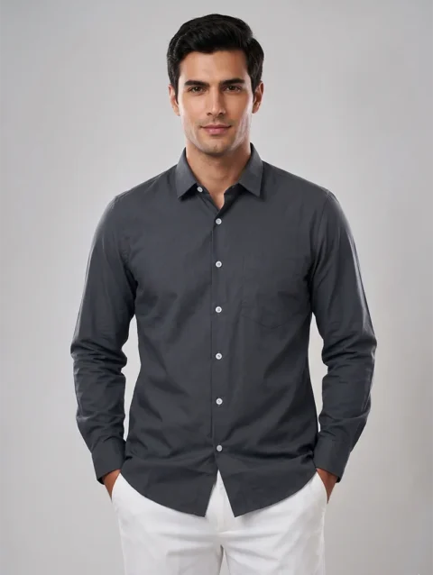 REDBROS REGULAR FIT PLAIN SHIRT