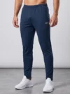 NAVY BLUE REGULAR FIT PLAIN JOGGERS