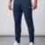 NAVY BLUE REGULAR FIT PLAIN JOGGERS