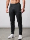 BLACK REGULAR FIT PLAIN JOGGERS