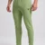SAGE GREEN REGULAR FIT PLAIN JOGGERS