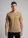 CAMEL BROWN REGULAR FIT PLAIN T-SHIRT