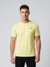 LIGHT YELLOW REGULAR FIT PLAIN T-SHIRT