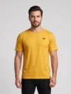 MUSTARD YELLOW REGULAR FIT PLAIN T-SHIRT