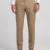CAMEL BROWN REGULAR FIT PLAIN TROUSER
