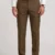 TAN BROWN REGULAR FIT PLAIN TROUSER