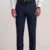 DARK BLUE REGULAR FIT PLAIN TROUSER