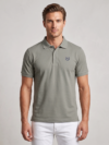 SOFT GREY REGULAR FIT SOLID POLOS