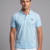 LIGHT BLUE REGULAR FIT SOLID POLOS