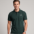 DARK GREEN REGULAR FIT SOLID POLOS