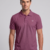 MAUVE REGULAR FIT SOLID POLOS