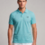 AQUA BLUE REGULAR FIT SOLID POLOS