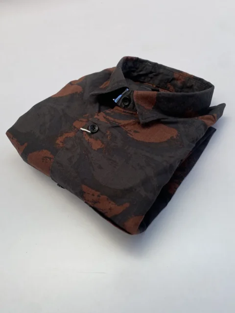 RD350 printed shirts for men featuring stylish patterns, regular fit comfort, breathable fabric, and versatile casual to smart-casual wear.